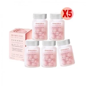 5x ORO ROSA Sakana Colágeno Dipéptido X10 Envejecimiento Aura Belleza Piel 14 Cápsulas Blandas - Imagen 1 de 10