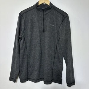 Suéter Orvis Para Hombre Gris Exterior Pesca Camping Senderismo 1/4 Cremallera Informal Mediano - Imagen 1 de 4