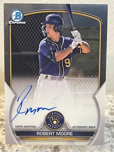 2023 Bowman Chrome Robert Moore Baseball Card CPA-RME Auto Autograph