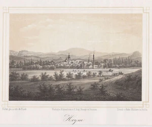 Seeland Hoym Harzvorland Original Lithografie Frank 1852 - Picture 1 of 1