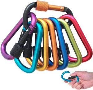 10er-Pack Karabiner Schlüsselanhänger, Mini Karabiner bunt, Mini Karabinerhaken - Bild 1 von 6