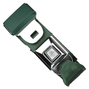 RetroBelt Dark Green Pushbutton Lap Seat Belt 60" No Hardware Seatbelt Safety Cl - Picture 1 of 2