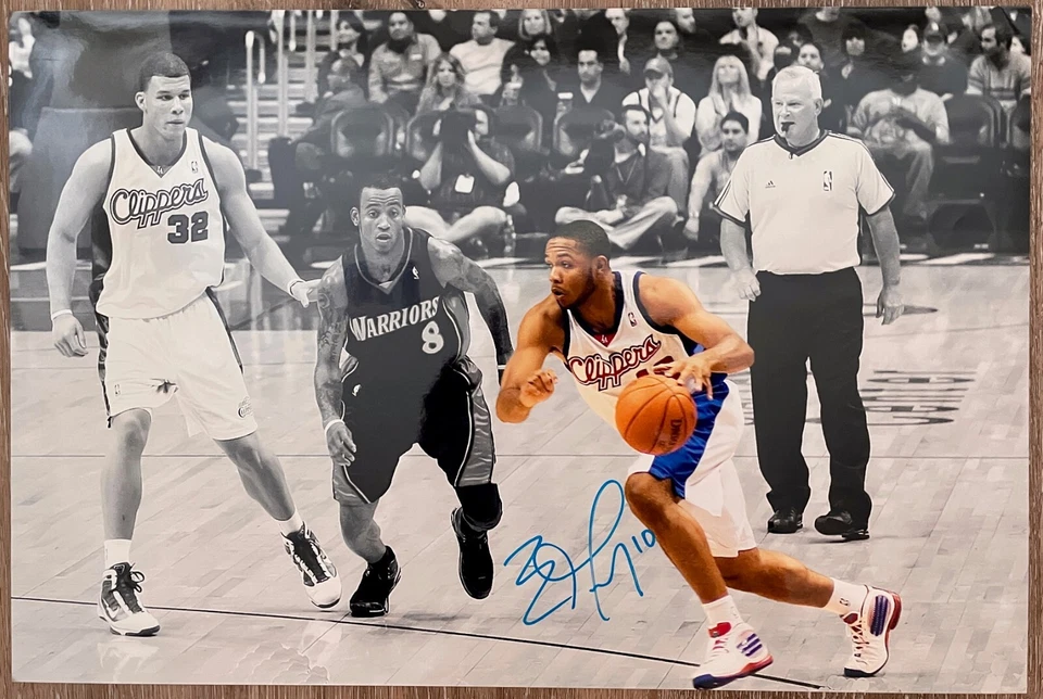 Foto firmada autografiada por Eric Gordon de la NBA 12 x 18 ~ Clippers ~ Houston Rockets Foto 1 de 1