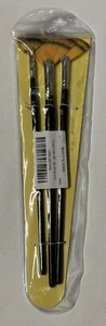 3 Piece Fan Paint Brush Set, Long Handle - Picture 1 of 3