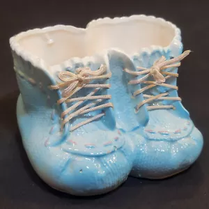 Inarco Planter Vase Baby Boots Ceramic E3509 Swanky Barn - Picture 1 of 12