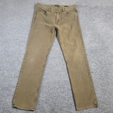 Banana Republic Traveler Slim Fit Jean Men 34x32 Brown Brushed Denim Straight