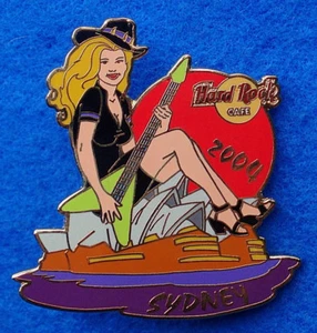 SYDNEY OPERA HOUSE BLONDE GIRL OF ROCK GOR FLYING V GUITAR 04 Hard Rock Cafe PIN - Picture 1 of 1