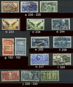 Svizzera marche migliori timbrate; si prega di selezionare #g997 - Foto 1 di 11