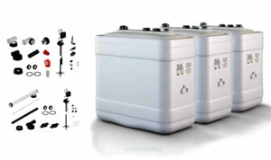 3 x 1000 Liter Roth Kunststoff Öltank flach doppelwandig KWT 1000-R mit Zubehör - Bild 1 von 4