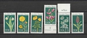 Briefmarken DDR 1969 " Geschützte heimische Pflanzen (II) " postfrisch