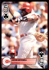 1995 Bicycle Aces Kevin Mitchell Cincinnati Reds #5C