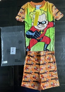 Disney Youth Teen Kids Boys Size 10 Sleepwear Pajama Set PJs shorts Incredibles - Picture 1 of 15
