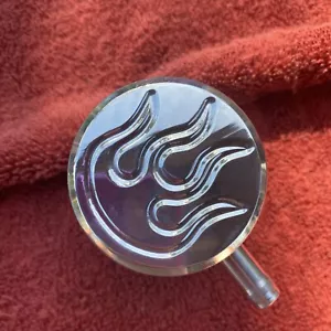 Valve Cover PCV Breather 1" O.D. Neck Push In Aluminum Ball Milled Flame - Picture 1 of 10