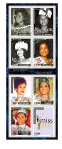 Polynésie 2023 - Carnet 6 timbres - Carnet Miss Tahiti - Imagen 1 de 2