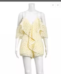 Alice McCall Confide In Me Playsuit Sz 8 Line Broderie Anglaise RRP $320 New - Picture 1 of 14