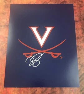 GFA Virginia Cavaliers * RALPH SAMPSON * Signed 11x14 Photo PROOF COA - Picture 1 of 2