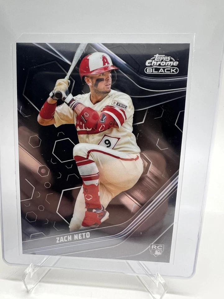 2023 Topps Chrome Black #74 Zach Neto RC base - Image 1 of 1