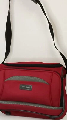 Bolsa de equipaje Eddie Bauer roja borgoña de viaje con correa para pasar la noche 15 X 10"... Foto 1 de 4