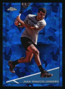 Juan Ignacio Londero 2021 Topps Chrome Sapphire #85 Tennis Card