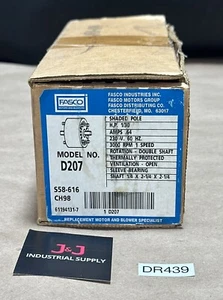 NEW OPEN BOX- Fasco D207 1/30HP 1-Speed Dbl Shaft AC Motor 230V 3000RPM WARRANTY - Picture 1 of 4