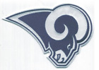 Los Angeles Rams Team Logo Patch Jersey Blue White