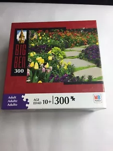 Puzzle Passerella Attraverso Giardino Fiorito 300 pz 11x14 Big Ben Milton Bradley Nuovo - Foto 1 di 5