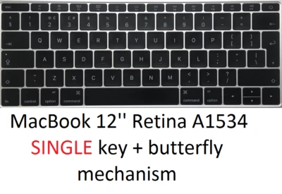Single KEYBOARD KEYS + hinge mount for Apple MacBook  A1534 A1706 A1707 A1708 - Image 1 of 3