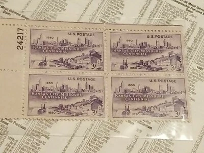 🇺🇸📈 U.S.A. 1950 STAMPS Plate Block of 6,Sc VF MNH** 💰 ⚡️ - Image 1 of 4