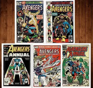 Lot of 5 Avengers Annuals #8(FN) 9(VF) 11(9.0) 12 (7.0) 13 (9.0) 1978-1984 U-1 - Picture 1 of 6