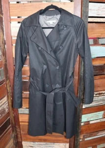 Trench coat XS Antonio Melani con cintura e sfiato sul retro colore nero con fodera usato in ottime condizioni - Foto 1 di 7