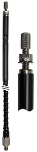 PROCOMM BTF4B 4Ft BLACK EZ-TUNE HEAVY DUTY FIBERGLASS TUNEABLE TIP CB ANTENNA - Picture 1 of 3