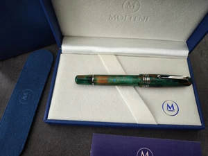 MOLTENI PEN MODELO 54 JADE LT ED OF 88 FOUNTAIN PEN - Picture 1 of 6