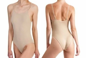 Girls Silky Dance Seamless Low Back Camisole Nude - Imagen 1 de 2