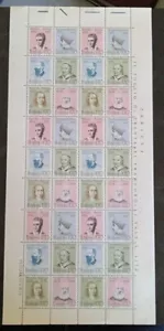 1978 Italia Foglio Personaggi illustri - Foto 1 di 1