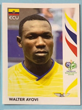 Panini World Cup 2006 Germany Fifa Ecuador Walter Ayovi 82