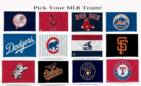 3x5 outdoor Flag - MLB Baseball Banner Flag - Pick your Team Cover