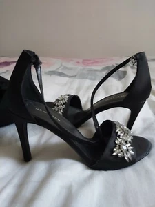 Ladies Black New Look High Heels Size 7 - Picture 1 of 2