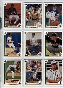 Baseball Upper Deck 1991 Cards Choose Upick from list (255-508)