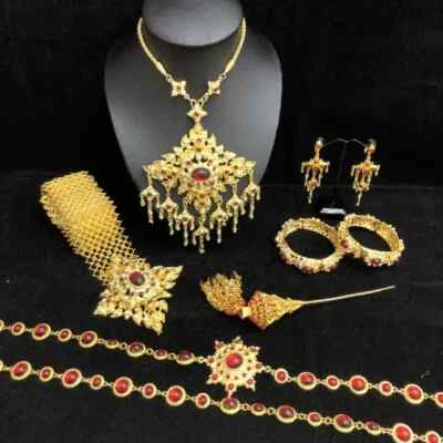 1 Thai Accessories Wedding Traditional Bride Jewelry Dress Costume Occasional - Image 1 of 4