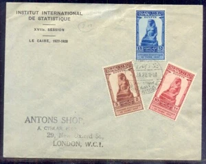 EGYPT -1927 Statistical Congress, Cairo First Day Cover FDC 1 - Picture 1 of 1