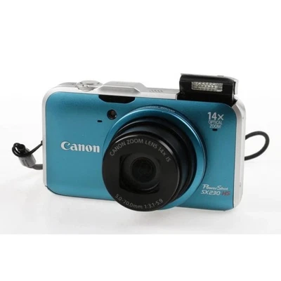 Canon PowerShot SX230 HS Blau 12,1 MP CMOS-Digitalkamera 14-facher Bildzoom  - Bild 1 von 4