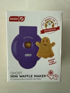 Lila Halloween Dash Geist Antihaft Mini Waffeleisen - Bild 1 von 5