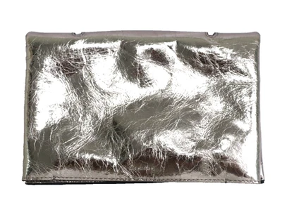 AllSaints Yua Gunmetal Soft Leather Clutch Crossbody Shoulder Bag New + Dustbag - Image 1 of 4