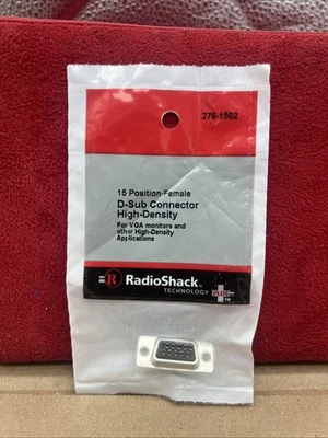 Radioshack 15 Position·Female D-Sub Connector High Density No. 276-1502 - Image 1 of 3