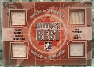 CANADA’S BEST 2011 In The Game Canada vs The World Silver Version Jersey Relics - Picture 1 of 2