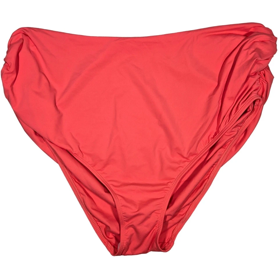 Parte inferior de natación Anne Cole convertible cintura alta fruncida en jugosa 22W nueva con etiquetas Foto 1 de 4