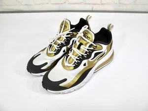 Nike Air Max 270 React Metallic Gold & Schwarz Herren US Größe 8 - Bild 1 von 8