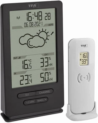 Dostmann Stazione Meteo Con Sensore Esterno, Wireless, 35.1162.10, Con Prevision - Immagine 1 di 4