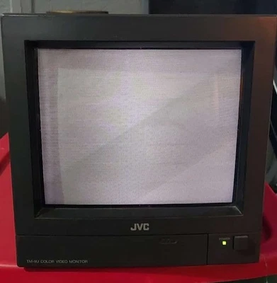 Vintage JVC TM-9U(A) 9" CRT Color Monitor AS-IS Powers On Please Read - Image 1 of 4