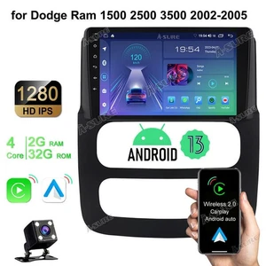 Android 14 Carplay Radio For Dodge RAM 1500 2002-2005 2500 3500 Car Stereo Navi - Bild 1 von 13